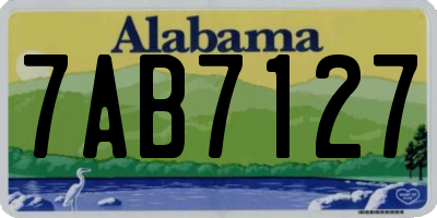 AL license plate 7AB7127