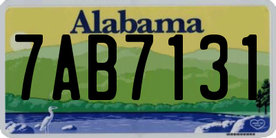 AL license plate 7AB7131