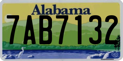AL license plate 7AB7132