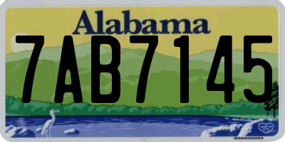 AL license plate 7AB7145