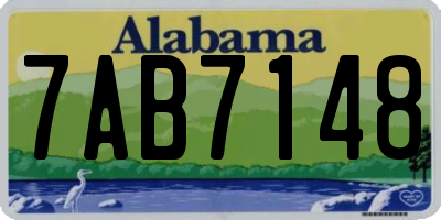 AL license plate 7AB7148
