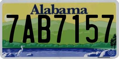 AL license plate 7AB7157