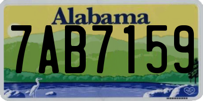 AL license plate 7AB7159