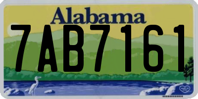 AL license plate 7AB7161