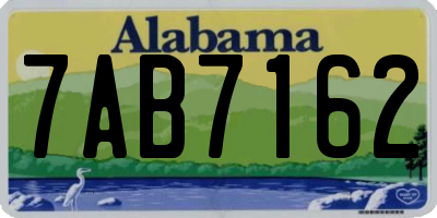 AL license plate 7AB7162