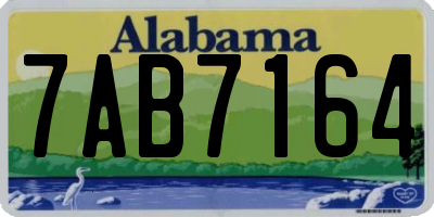 AL license plate 7AB7164
