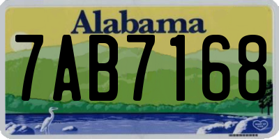 AL license plate 7AB7168