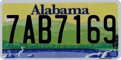 AL license plate 7AB7169