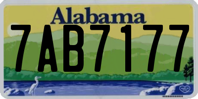 AL license plate 7AB7177