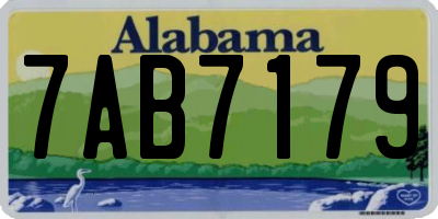 AL license plate 7AB7179