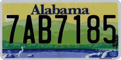 AL license plate 7AB7185