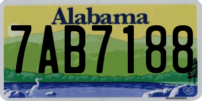 AL license plate 7AB7188