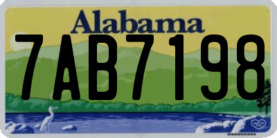 AL license plate 7AB7198