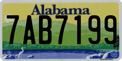 AL license plate 7AB7199