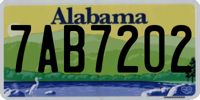 AL license plate 7AB7202