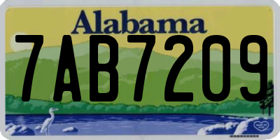 AL license plate 7AB7209