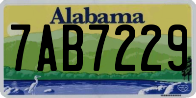 AL license plate 7AB7229