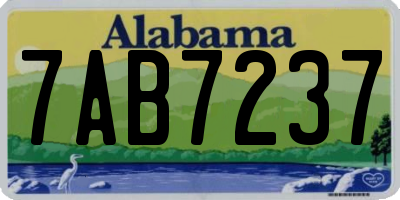 AL license plate 7AB7237