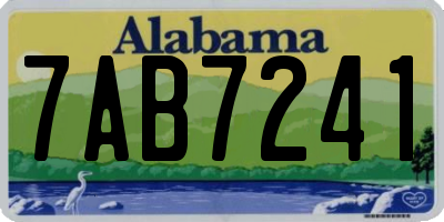 AL license plate 7AB7241