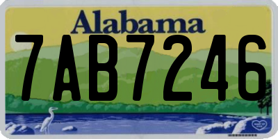 AL license plate 7AB7246