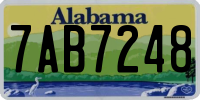 AL license plate 7AB7248