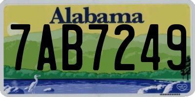 AL license plate 7AB7249