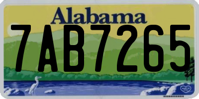 AL license plate 7AB7265