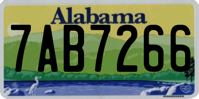 AL license plate 7AB7266