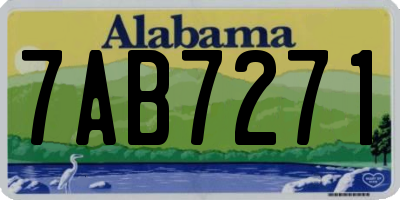 AL license plate 7AB7271