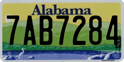 AL license plate 7AB7284