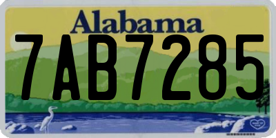 AL license plate 7AB7285
