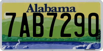 AL license plate 7AB7290