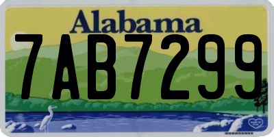 AL license plate 7AB7299