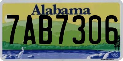 AL license plate 7AB7306