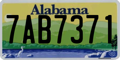 AL license plate 7AB7371