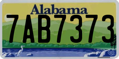 AL license plate 7AB7373