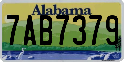 AL license plate 7AB7379