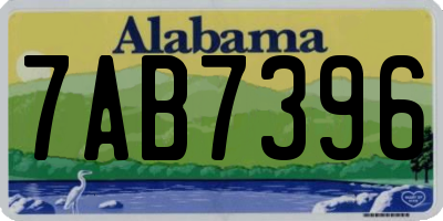 AL license plate 7AB7396