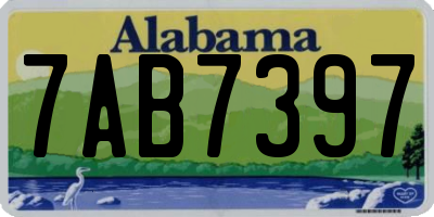 AL license plate 7AB7397