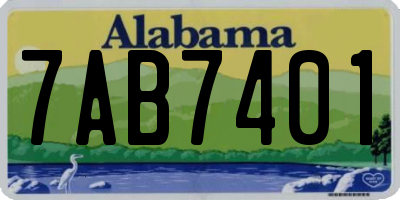 AL license plate 7AB7401