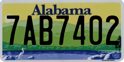 AL license plate 7AB7402