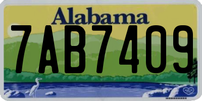 AL license plate 7AB7409
