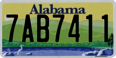 AL license plate 7AB7411