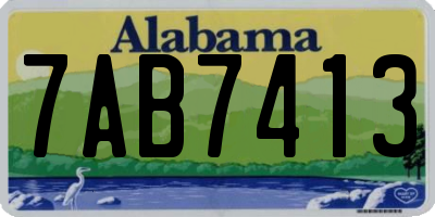 AL license plate 7AB7413