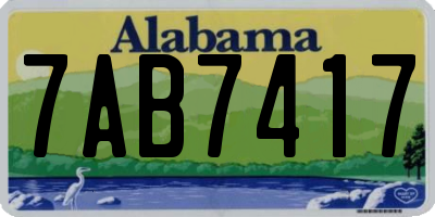 AL license plate 7AB7417