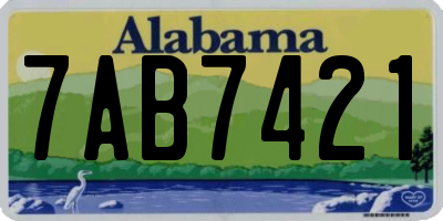 AL license plate 7AB7421
