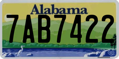 AL license plate 7AB7422