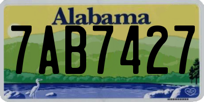 AL license plate 7AB7427