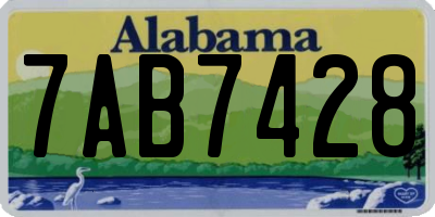 AL license plate 7AB7428