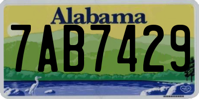 AL license plate 7AB7429